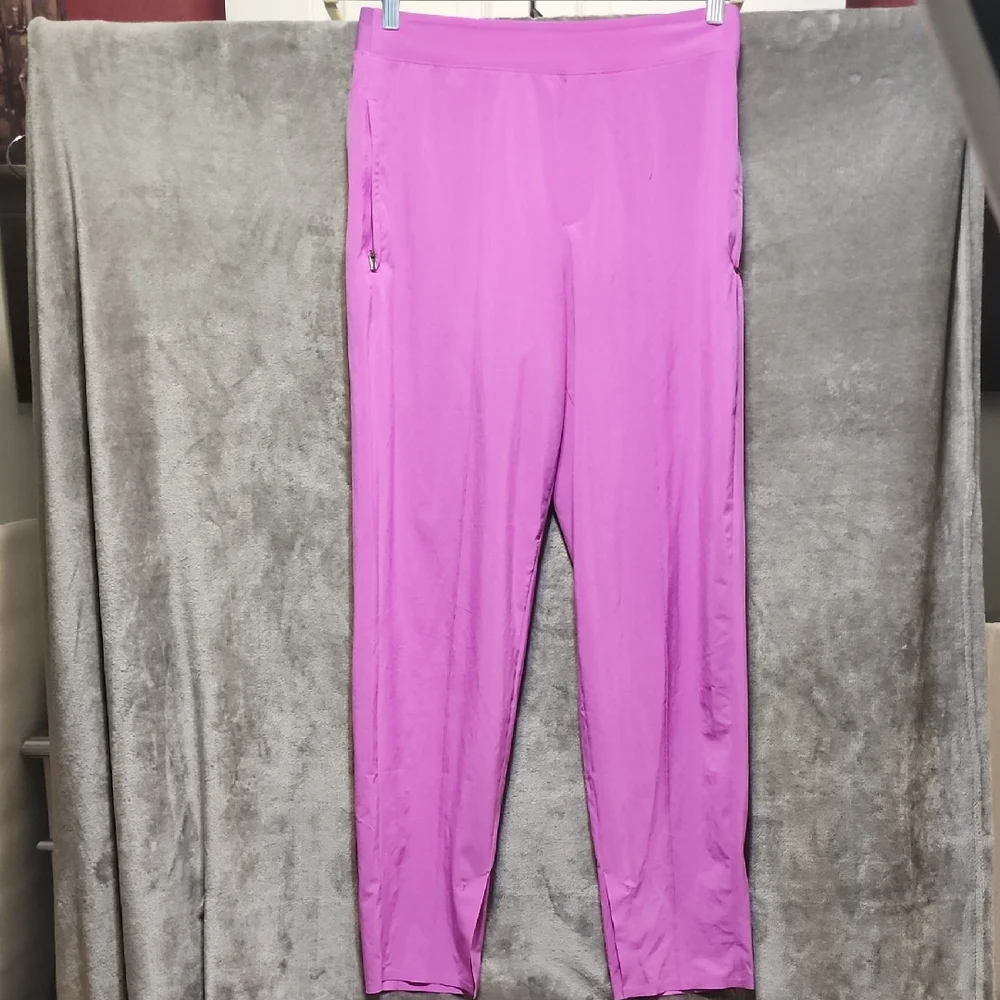 Athleta Pink Track Pants Slim Fit - Picture 1 of 8